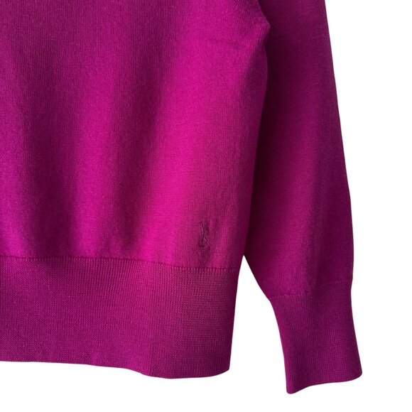 Yves Saint Laurent 100% Wool Mock Neck Sweater - Picture 4 of 7